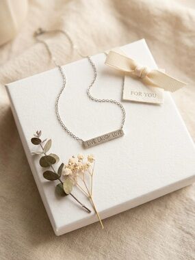 NWT maurices Dainty Minimalist Live Laugh Love Silver Bar Necklace